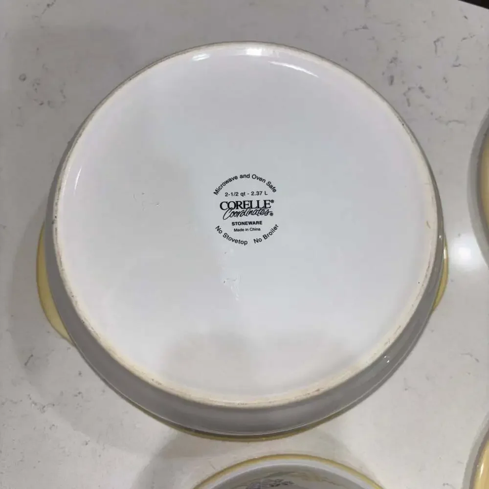 Corelle Coordinates Secret Garden Stoneware Casserole Set with Lids